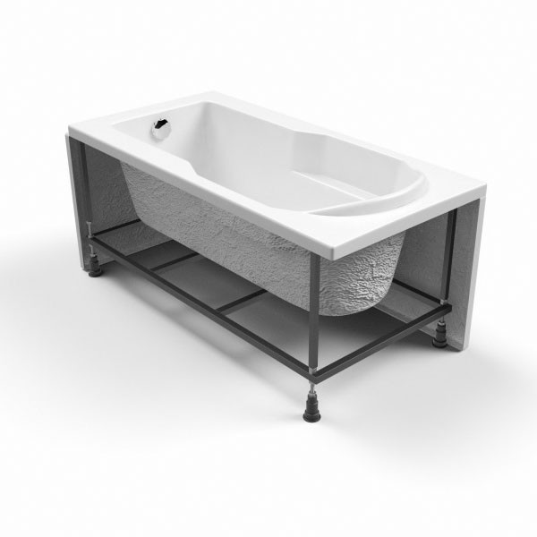 Каркас для акриловой ванны Cersanit Santana 160 New в комплекте со сборочным пакетом