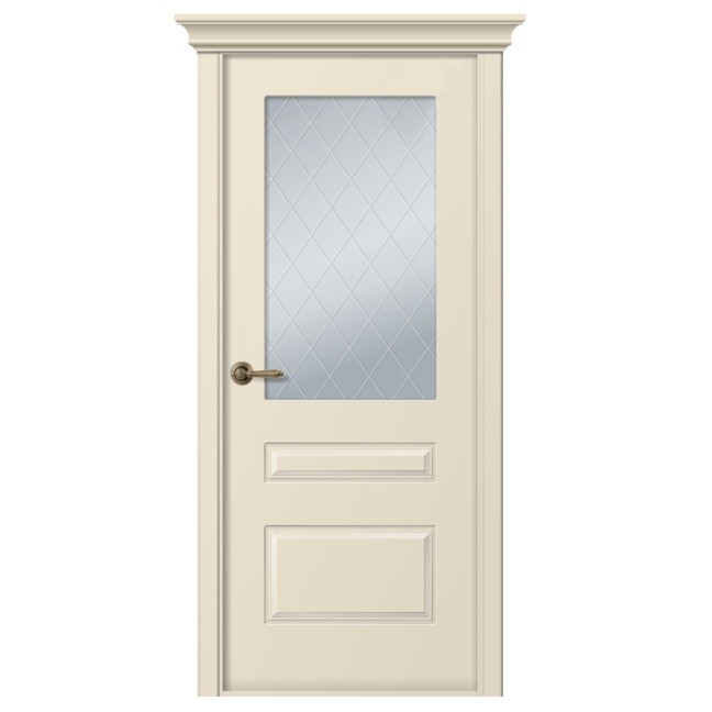 Дверное полотно Belwooddoors Роялти Слоновая кость стекло мателюкс 2000х700 мм