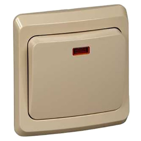 Выключатель Schneider Electric Этюд BC10-005K одноклавишный кремовый