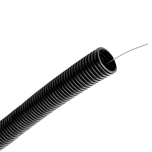 Труба гофрированная из полиамида DKC PA611721F2 DN17 мм с протяжкой черная 