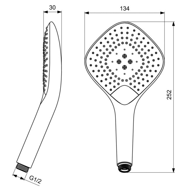 Ручной душ Ideal Standard Idealrain Evo Jet XL3 B1760AA