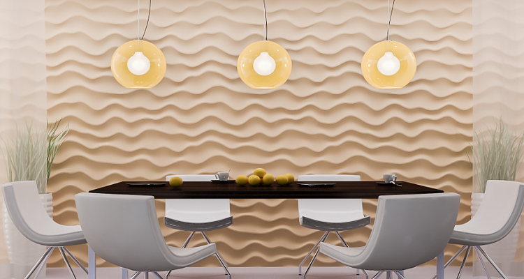 Дизайнерская 3D панель из гипса Artpole Sandy 1 600х600 мм