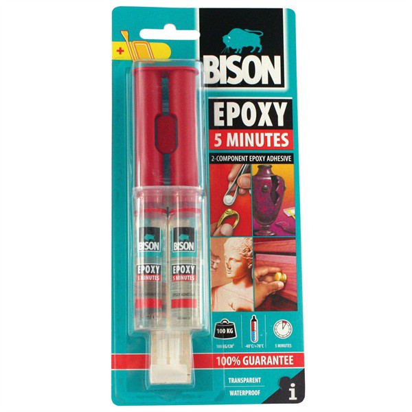 Клей эпоксидный Bison Epoxy 5 Min 6307223 24 мл