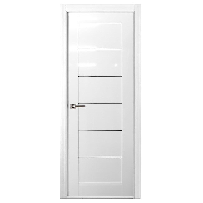 Дверное полотно Belwooddoors Мирелла Белый глянец глухое 2000х800 мм
