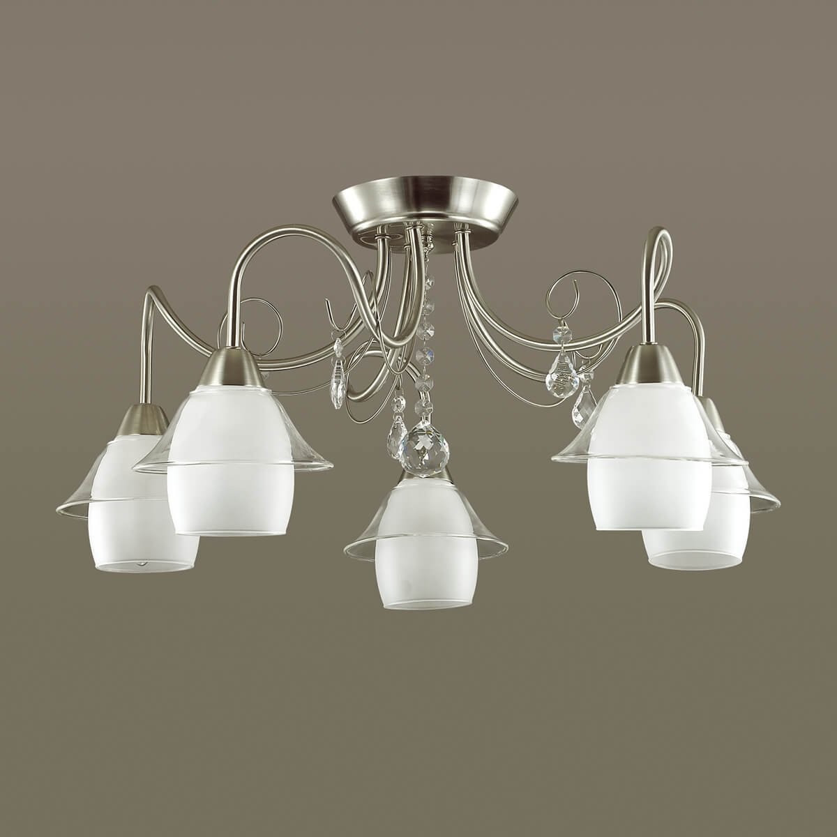Люстра потолочная Lumion Brittany 3685/5C матовый никель E14 5х40W 220V