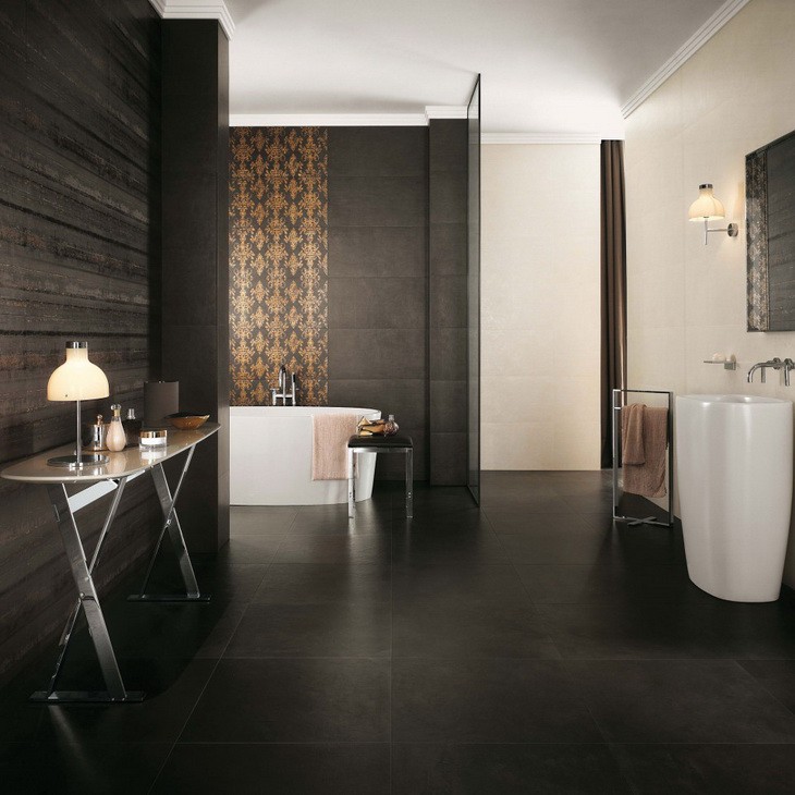 Плитка керамическая Atlas Concorde Ewall Moka Gold Stripes 800х400 мм