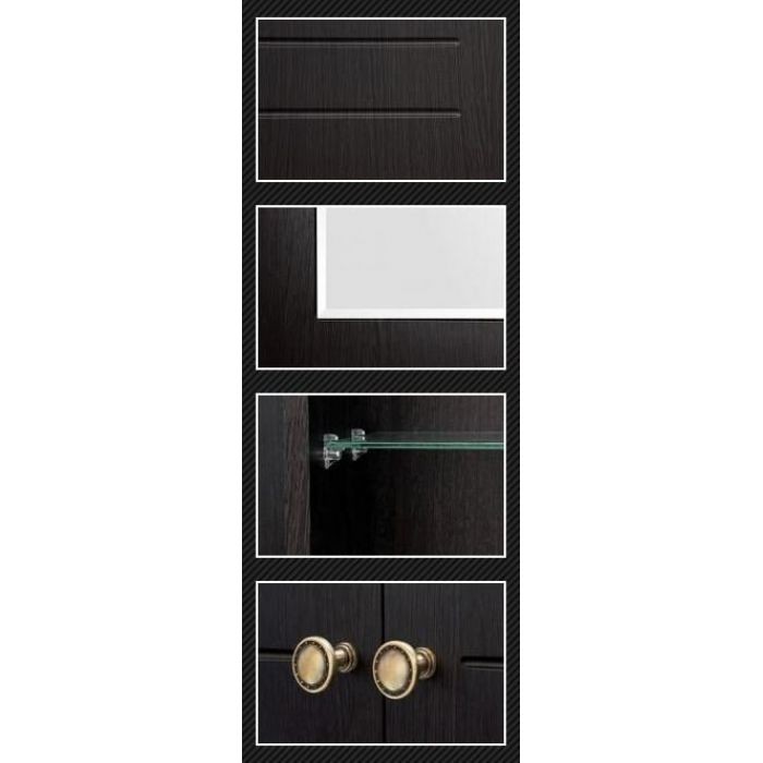 Шкаф зеркальный Style Line Кантри 60 венге