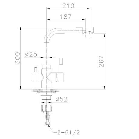 Смеситель для кухни Lemark Expert LM5061S