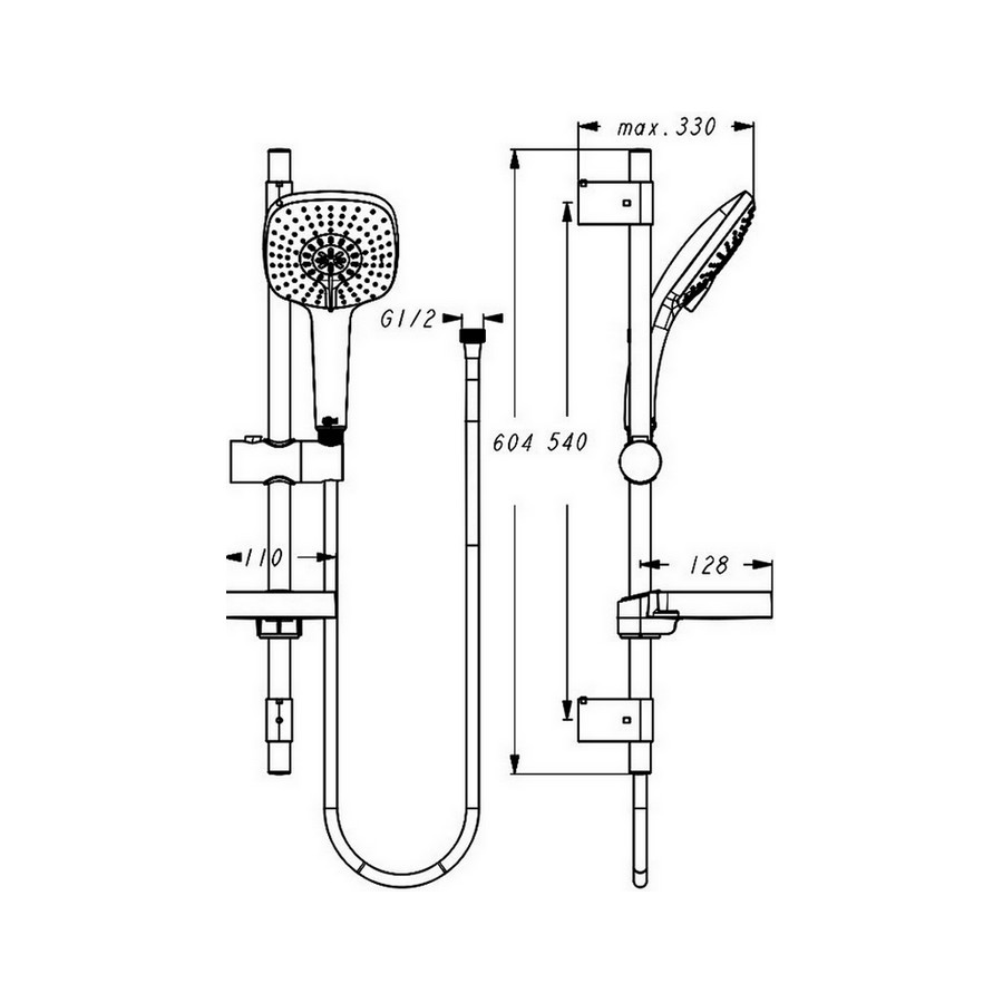 Душевой комплект Ideal Standard Set Ceraflex B2189AA