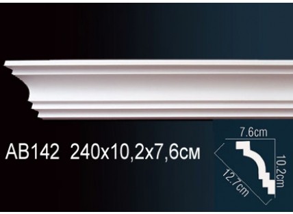 Карниз потолочный полиуретановый Перфект AB142 2400х102х76 мм
