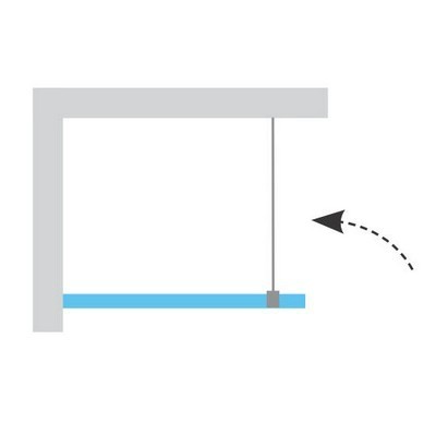 Душевое ограждение Ravak Walk-In Wall 2000х1200 мм Transparent блестящее
