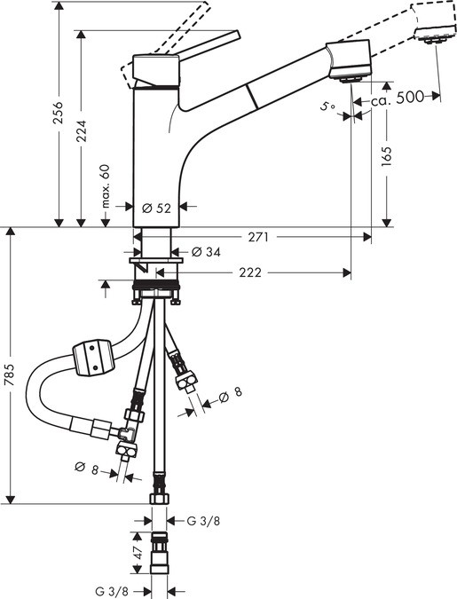 Смеситель для кухни Hansgrohe Talis S 32842000