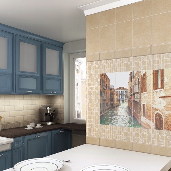 Панно керамическое Kerama Marazzi NT/A190/8x/8262 Золотой пляж Venezia 8 частей 800х600 мм