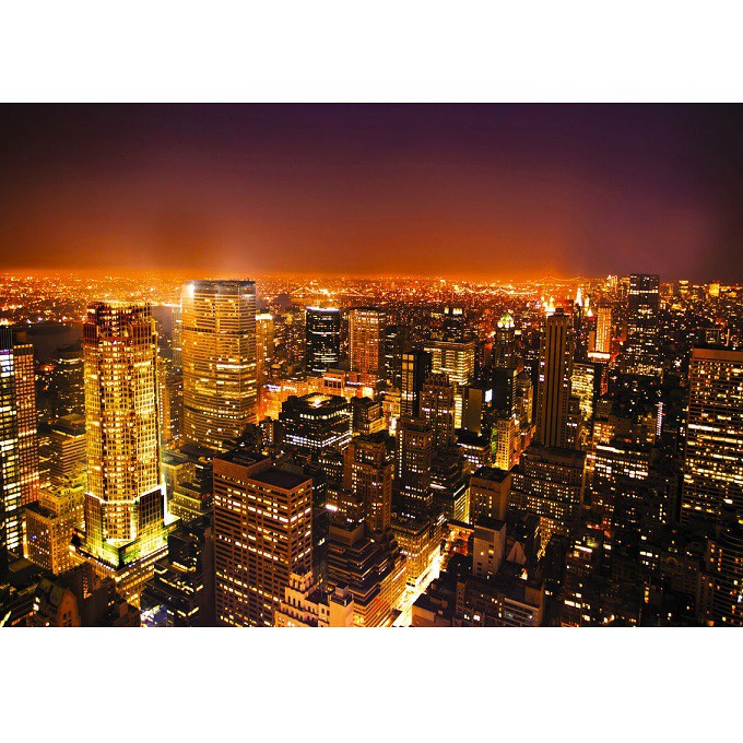 Фотообои виниловые на флизелиновой основе Decocode Ночной Нью-Йорк 41-0097-WY 4х2,8 м