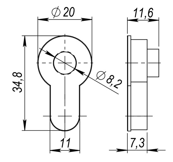 Вставка под шток Armadillo для Cylinder 1AB-7