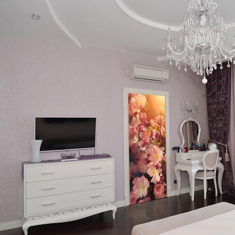 Фотообои виниловые на флизелиновой основе Decocode Вишневые цветы 91-0455-FE 0,91х2,11 м
