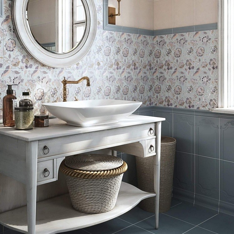 Плинтус керамический Kerama Marazzi FMD004 Планте лазурный темный 200х100 мм