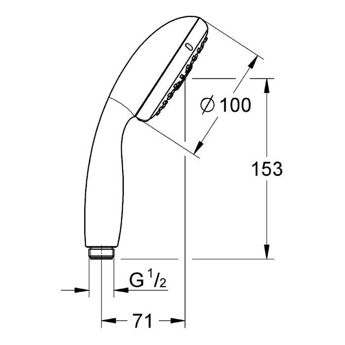 Ручной душ Grohe New Tempesta 28421001
