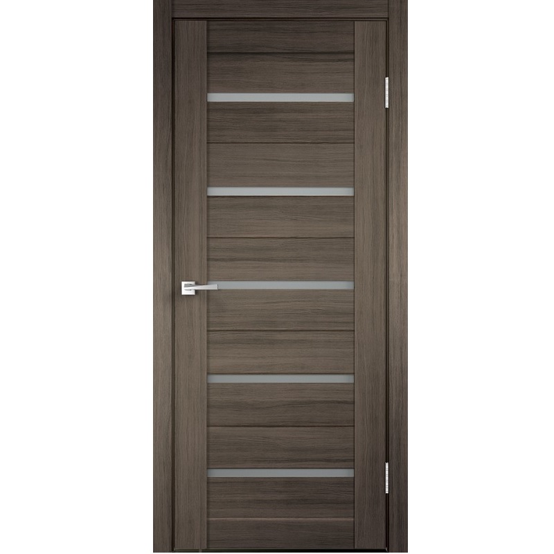 Дверь межкомнатная Velldoris Duplex экошпон Дуб серый со стеклом мателюкс 1900х600 мм