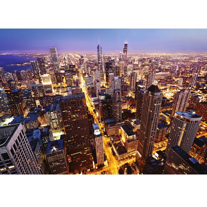 Фотообои виниловые на флизелиновой основе Decocode Панорама Чикаго 41-0096-WV 4х2,8 м