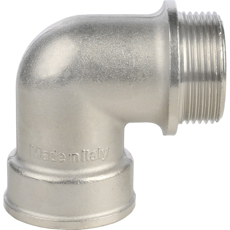 Угольник с упором Stout SFT-0016-000114 1 1/4 дюйма никелированный с внутренней и наружной резьбой