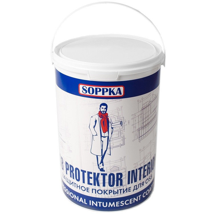 Защитное покрытие Soppka OSB Protektor Interior огнебиозащитное 5 кг
