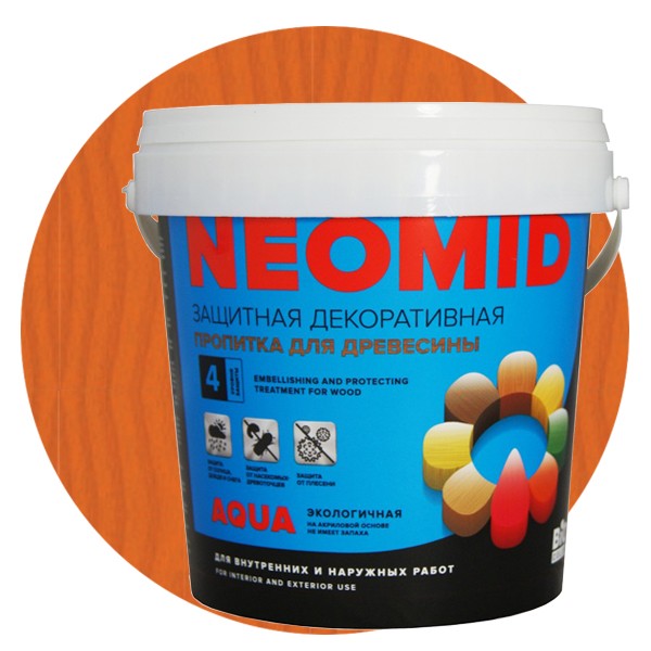 Пропитка для древесины Neomid Bio Color Aqua Клен 0,9 л