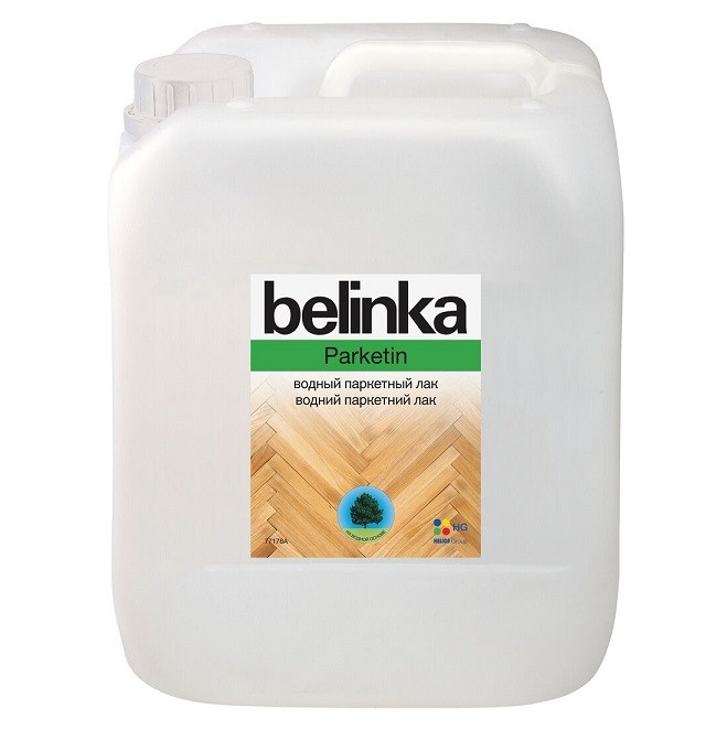 Лак паркетный водный Belinka Parketin матовый 5 л