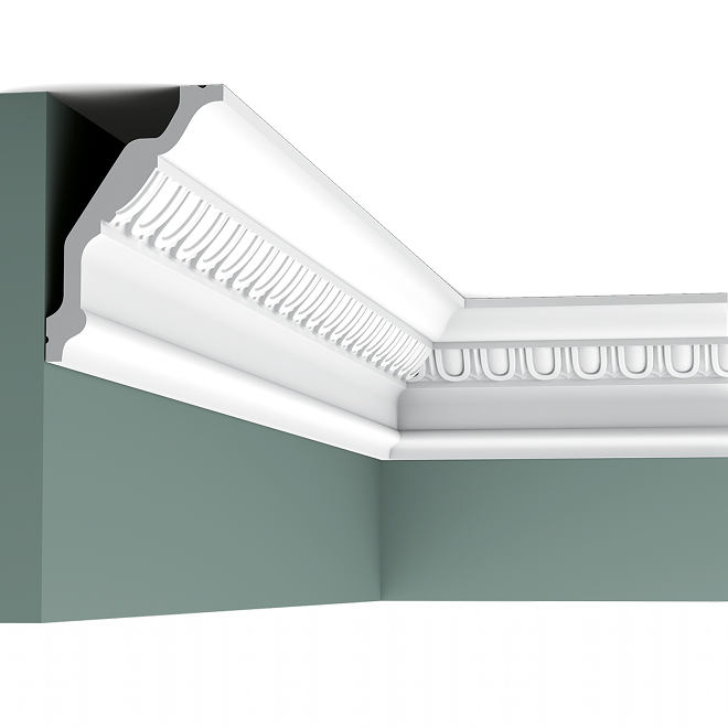 Карниз потолочный полиуретановый Orac Decor Luxxus C302F 2000х85х128 мм