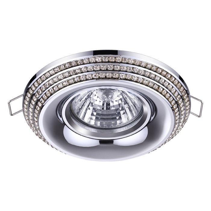 Светильник встраиваемый Novotech Lilac 370437 хром 50W 220V
