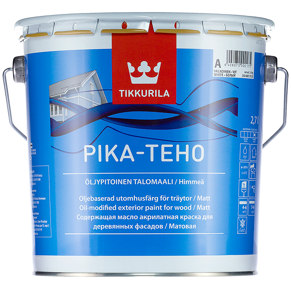 Краска для домов Tikkurila Pika-Teho база C 2,7 л