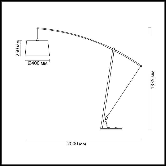 Торшер Odeon Light Bronx 4061/1F черный E27 60W 220V