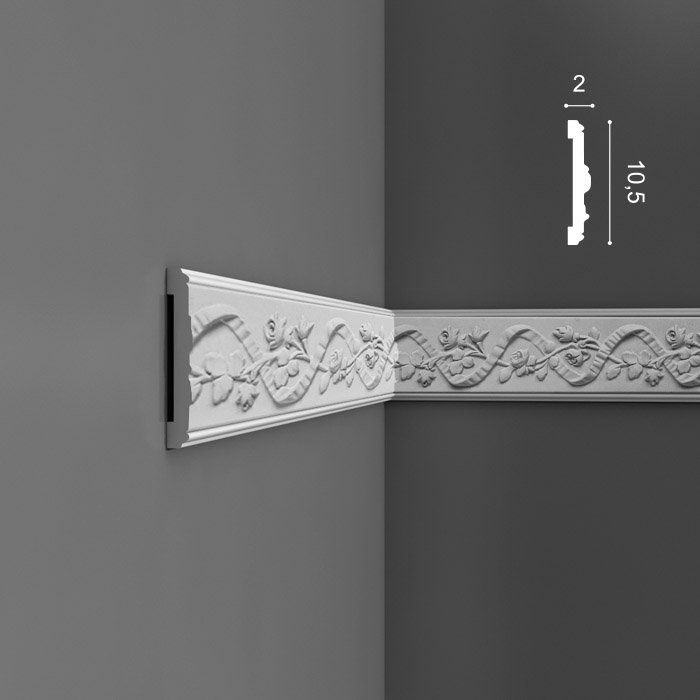 Молдинг полиуретановый Orac Decor Luxxus P7010F 2000х105х20 мм