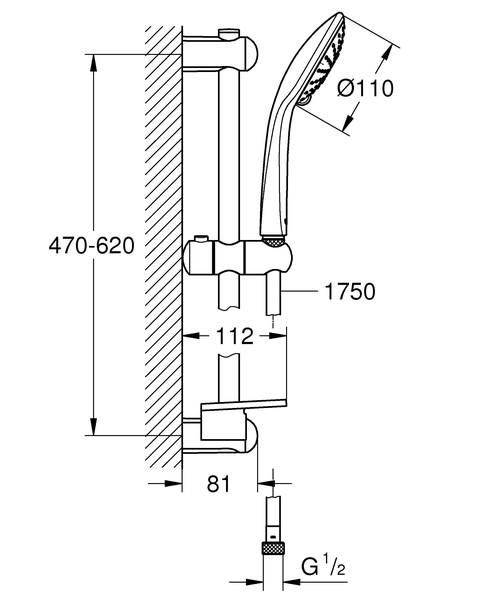 Душевой гарнитур Grohe Euphoria 27231001