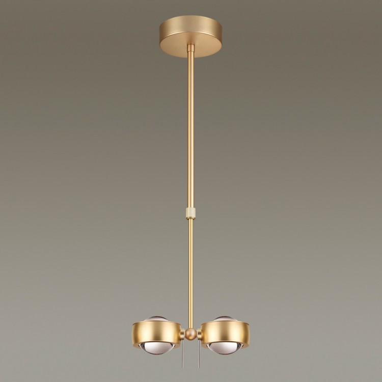 Светильник подвесной светодиодный Odeon Light Ottico 3874/20L матовый золотой 20W 220V