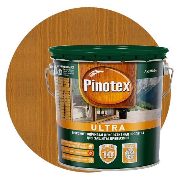 Пропитка для древесины Pinotex Ultra Орегон 2,7 л