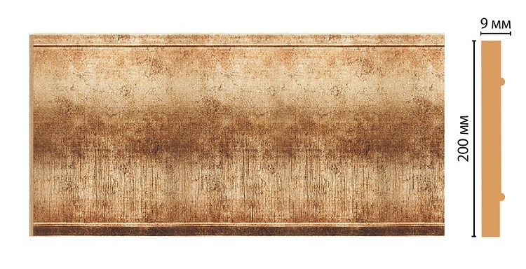 Панель декоративная Decomaster Золото B20-126 2400х200 мм