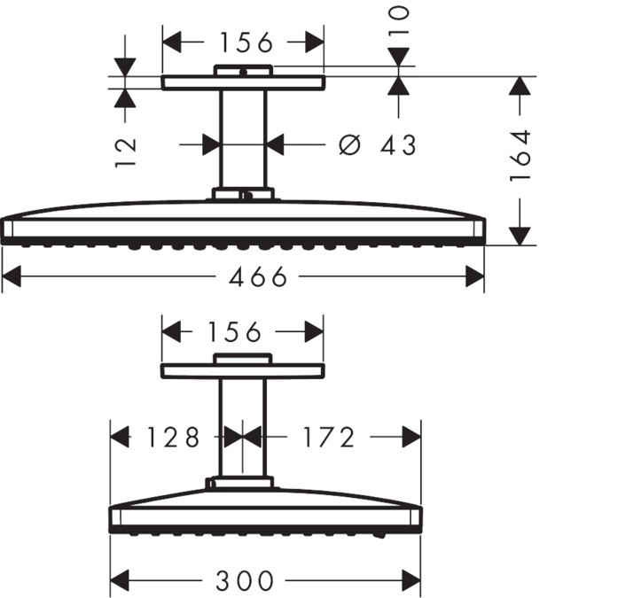 Верхний душ Hansgrohe Rainmaker Select 24014400
