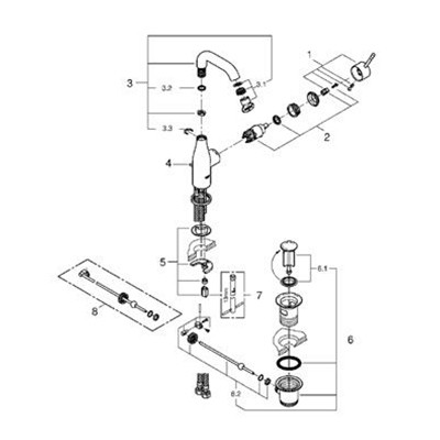 Смеситель для раковины Grohe Essence+ 23463001