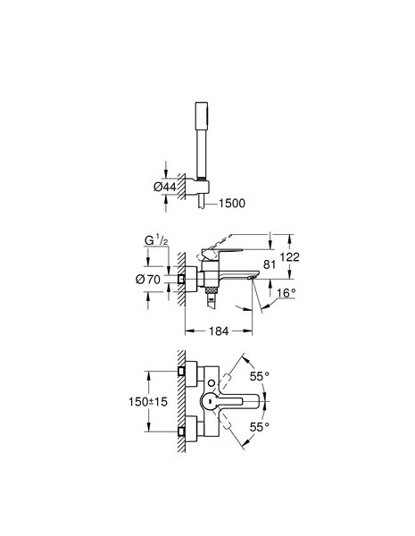 Смеситель для ванны Grohe Lineare New 33850001