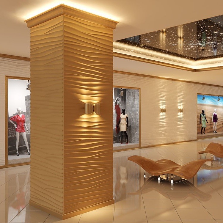 Дизайнерская 3D панель из гипса Artpole Breeze 2 600х600 мм