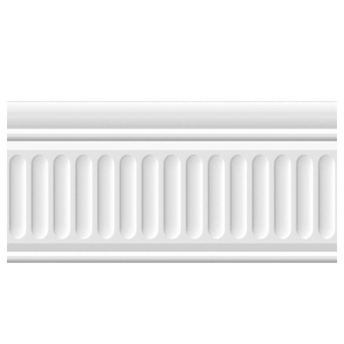 Бордюр керамический Kerama Marazzi 19048/3F Бланше структурированный белый 200х99 мм