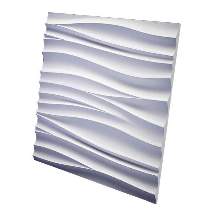 Дизайнерская 3D панель из гипса Artpole Silk 2 600х600 мм