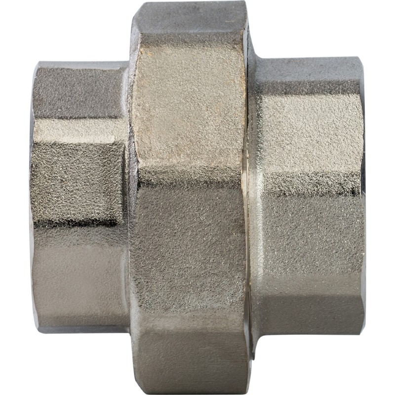 Разъемное соединение американка Stout SFT-0034-000114 1 1/4 дюйма никелированное с внутренней резьбой