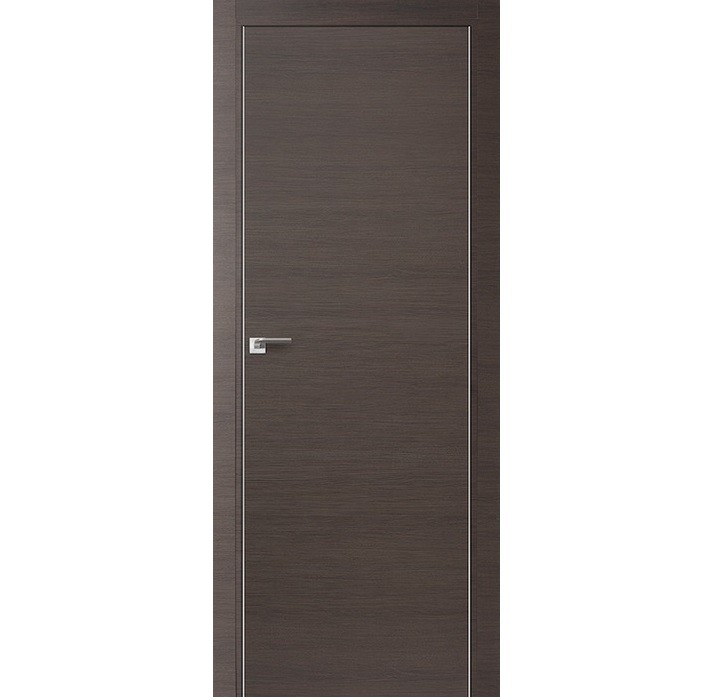 Дверное полотно Profil Doors 1Z экошпон Грей кроскут 2000х800 мм с врезкой под магнитный замок и скрытые петли