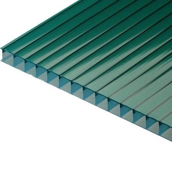 Поликарбонат сотовый Юг-Ойл-Пласт Ug Standart зеленый 10 мм 2,1х6 м уценка