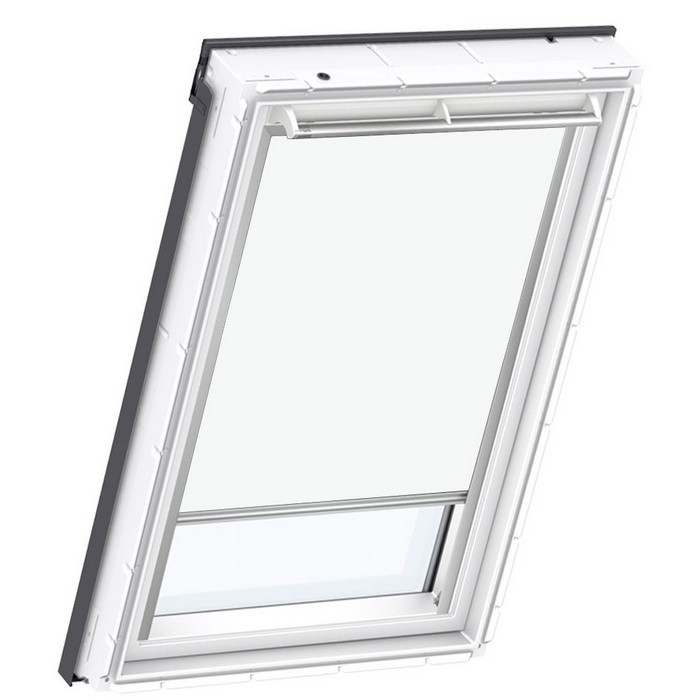 Штора рулонная Velux DKL Сиеста 1025 белая (P08) 94х140 см на направляющих