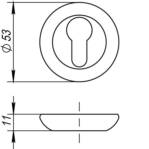 Накладка под цилиндр Fuaro ET RM GP/SG-5