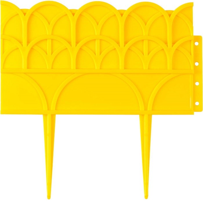Бордюр декоративный Grinda 422223-Y для цветников желтый