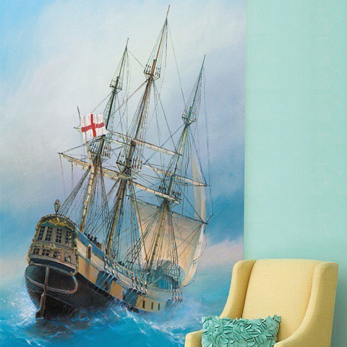 Фотообои виниловые на флизелиновой основе Decocode Морской фрегат 21-0076-ML 2х2,8 м